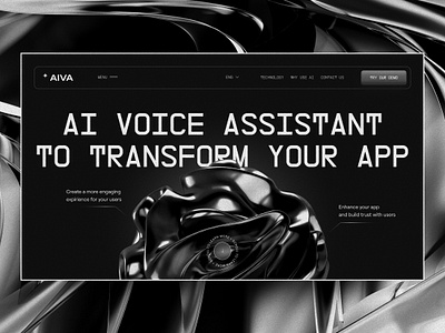 AI Assistant ai design minimalistic ui uiux ux voice assistant web website