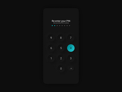 Neuromorphic Password Pin User interface design icon illustration minimal mobiledesign neomorphic neomorphism ui userexperience userinterface ux yashaswikethu