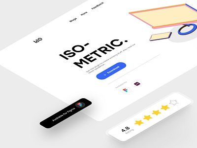 ISO - Plugin design illustration logo minimal typography ui web