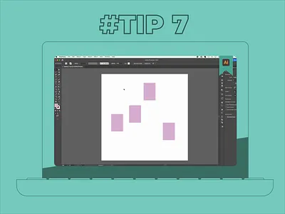 #Tip 7 Illustrator: Align or distribute relative to a key object align align with key object allignment design distribute objects graphic design graphics horizontal align illustration illustrator illustrator tips illustrator tricks key object motion graphics tipstricks vertical align