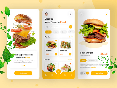 Food Delivery App 🍔 app app design app ui design card chef app deliver delivery app eat app food and drink food app food order foodie mobile mobile app ui restaurant app restaurants ui design ui ux design ux