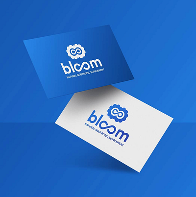 Bloom Logo design bloom bloom logo blue blue logo business cards design logo logo design logodesign