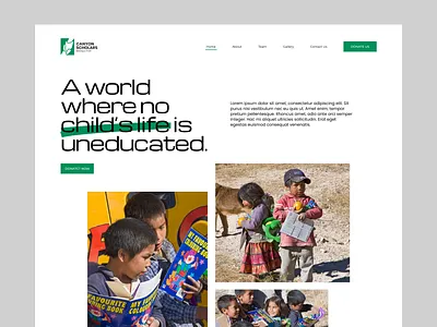 NGO - Landing Page Design branding home page illustration logo rich technologies ui ui design ui ux website design