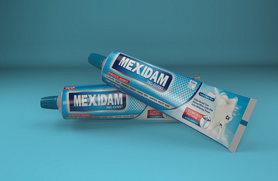 Toothpaste Modelling in Cinema 4D 3d 3d modelling cinema 4d hdrilightstudio lighting modelling motion designers motion graphics motion lovers redshift rigid body simulation texturing