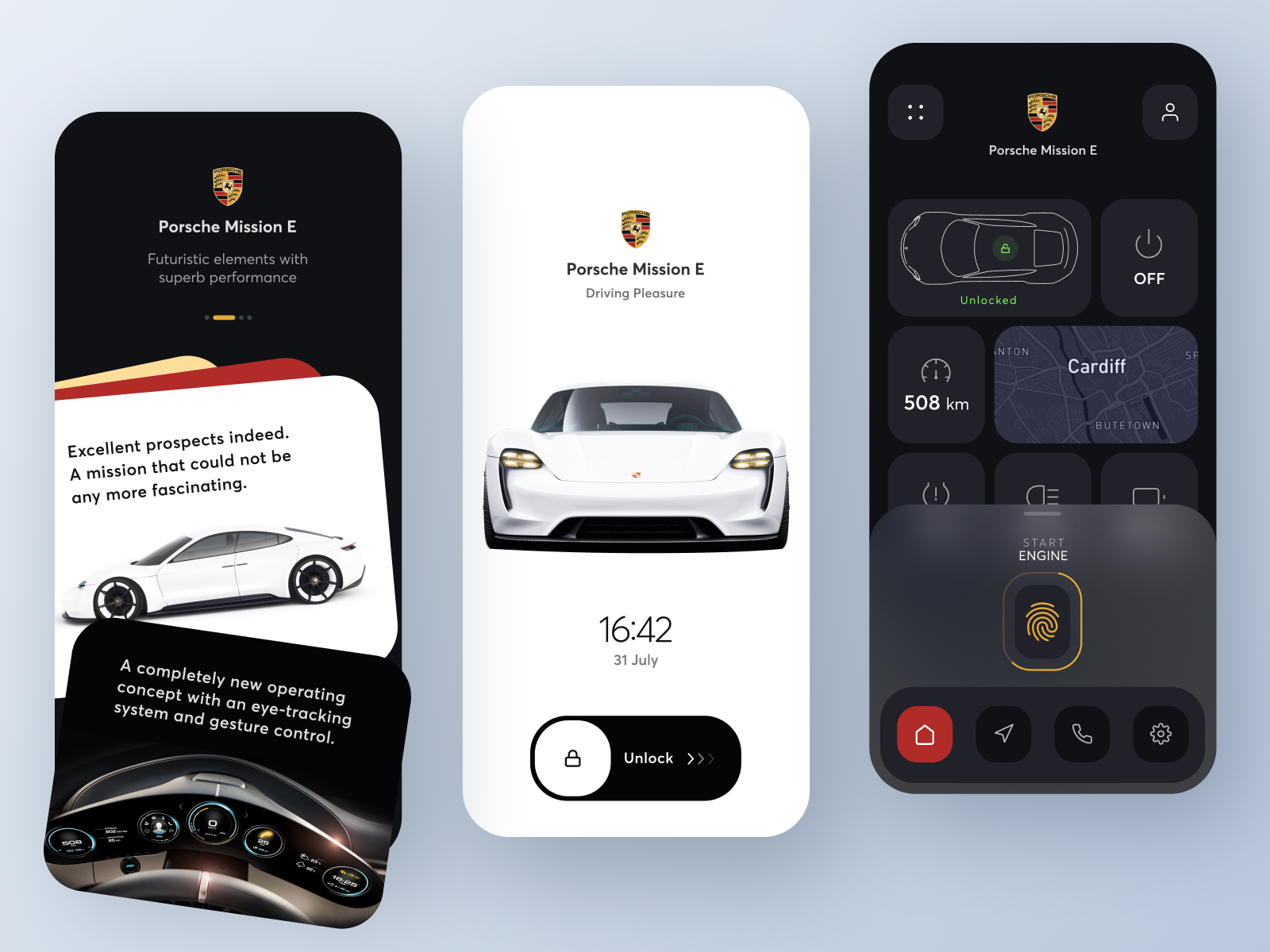 Porsche App Design Concept