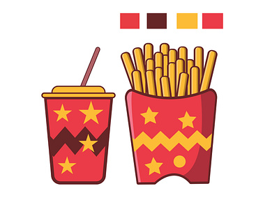 French Fries branding french fries graphic design logo