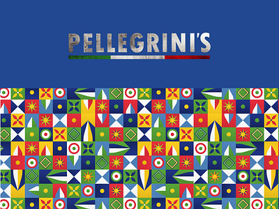 Pellegrini's Italian Restaurant Brand Identity Pattern abstract brand identity branding food graphic design illustration pattern restaurant vector vector illustration