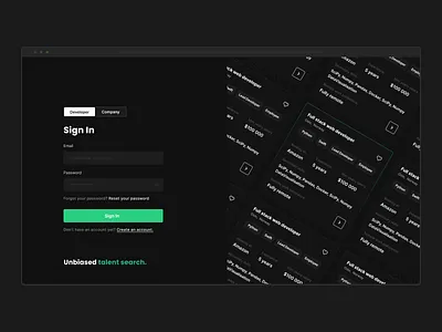 Sign In page | Website app art branding design illustration typography ui ux web