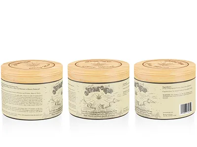 Hemp packaging design bamboo lid branding cbd cbd oil label container design graphic design hemp hemp label design hemp product jar label mockup oil packaging product design