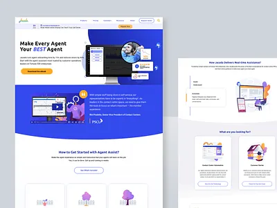 Jacada - Website WordPress Development app branding design developer development illustration logo minimal ui web website website design wordpress