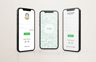 Food Delivery App app design illustration logo typography ui ux