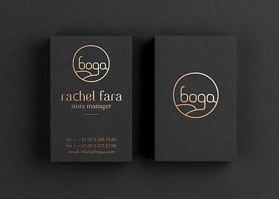 Logo + business card for boga design furniture store graphic graphic design logo store