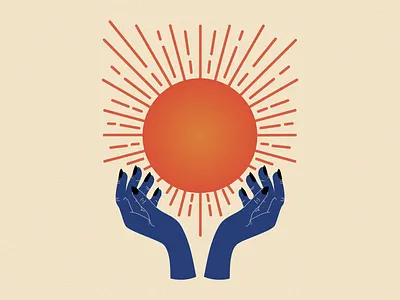 Solar Magik art design esoteric illustration mystic sol sun vector