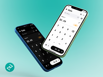 POS App app calculator dark design graphic design icon light mockup ui ux