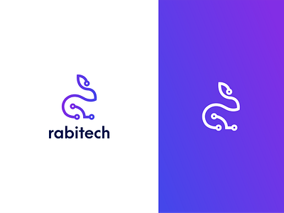 rabitech logo branding identity creative design digital marketing logo iconic logo illustration it logo logo logoconcept logodesign logodesigner logotype modern logo rabitech startup logo tech logo technology logo