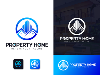 Real Estate Logo | Property Logo | Home Logo | 2021 abstract app brand identity brand mark branding broker building construction creative graphic design home icon illustration logo logo agency logo concept mark property real estate vector