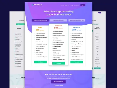 Pricing Page UX Design clean design design financial minimal pricingpage webdesign