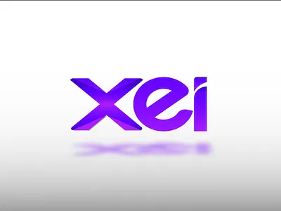 Xei Logo brand branding design gradient illustration illustrator logo modern purple purple logo ui