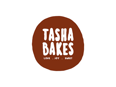 Tasha Bakes Logo Design bakery bakery logo brand identity branding cakes cupcakes food graphic design homemade illustration logo logo design logomark minimal rustic typography vector