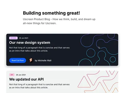 Product blog blog clean hover illustration landing page minimal patterns post product state ui ux web