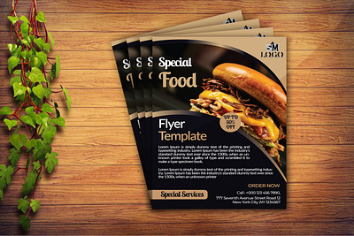 RESTAURANT-MENU-FOOD-FLYER-DESIGN animation branding business colorful corporate creative design fitness graphic design gym illustration logo minimalist print print ready professional restaurant stylish typography vector