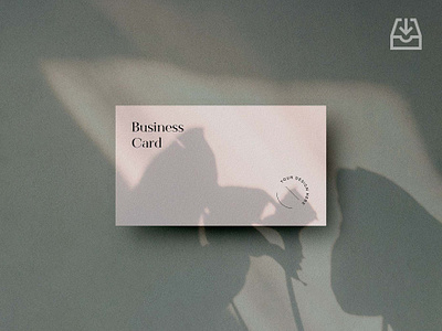 Download: 3,5x2 Inch Business Card Mockups branding business card design mockup pixelbuddha shadow showcase stationery template