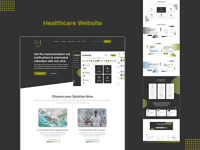 Healthcare Website doctors health healthcare hospitals instruments medical instruments medical staff medical website nurse suppliers supplies ui ux webdesign website