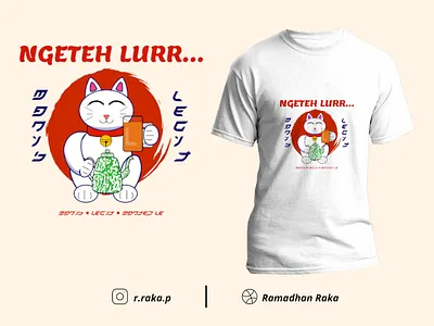 Ngeteh Lurr... desainkaos design gimp illustration inkscape kaos mockup design tshirt tshirt design tshirtdesign