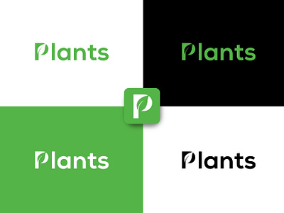 Plants Logo brand logo branding design graphic design green plant logo illustration logo plant nursery logo plant shop logo design plants plants for sale logo vector