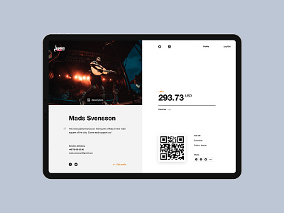 Busking cash clear flat interface product typography ui ux ux ui wireframe
