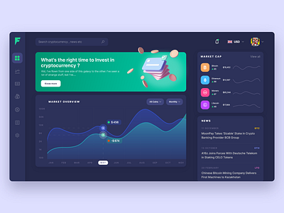 Cryptocurrency Platform crypto cryptocurrency design finance us user experience