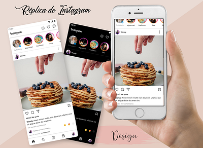 Instagram Design app graphic design illustration ui ux