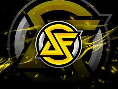 DF logo gaming esports - FOR SALE! 3d creative design esports fancy fire gamers gaming graphic design illustration logo logo esports logo gaming silver streamer twitch yellow youtube