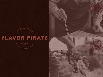 Flavor Pirate Brand Identity brand identity branding california catering food food logo graphic design illustration logo logomark logotype organic restaurant stamp type typography vector vintage wordmark