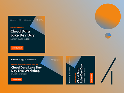 Cloud Data Workshop Display Ads ads conversion design cro data access data security design marketing saas software ui ux virtual workshop web workshop