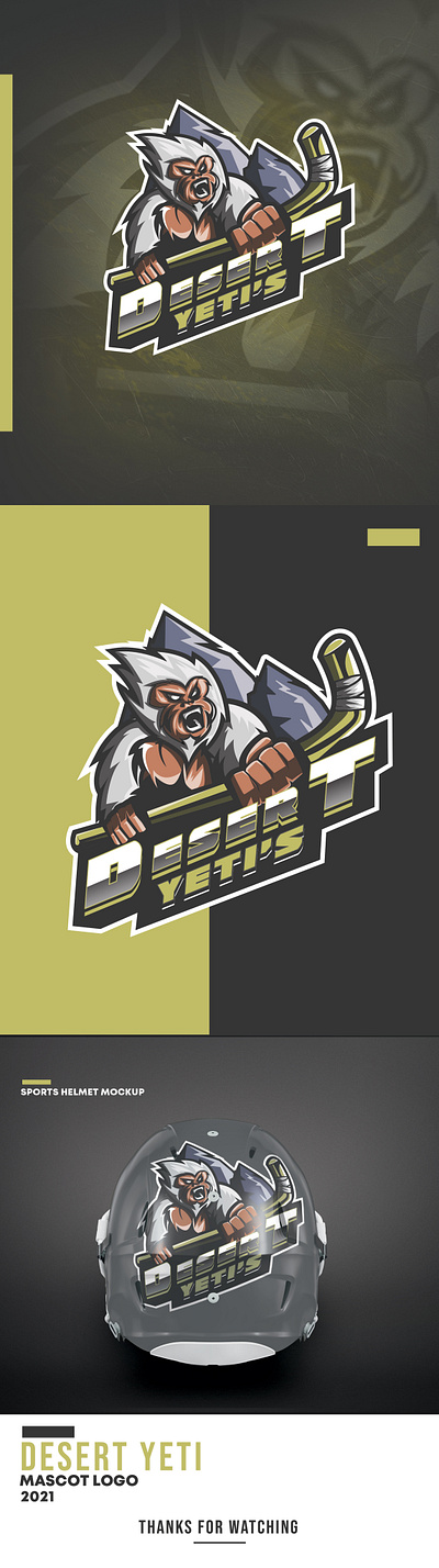 Desert Yeti Mascot logo branding design dribble wolf mascot logo illustration logo logo maker majid majid shazad vector yeti yeti logo yeti mascot logo