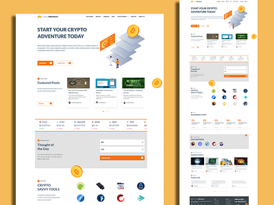 Crypto Adventure cryptocurrency design graphic design website design