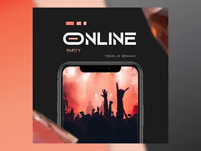 ONLINE PARY - Instagram Post design graphic design instagram instagrampost online photoshop post sten