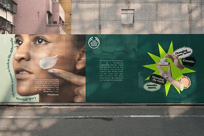 Poster Design: The Body Shop branding design graphic design typography vector