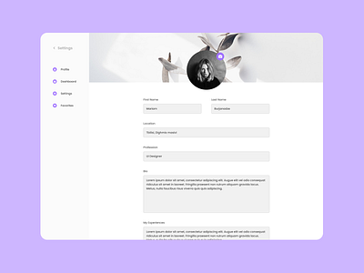 Design of account settings 3d acc account accountsettings branding clean design figma illustration logo profile profilesettings settings typography ui uidesign ux uxdesign vector