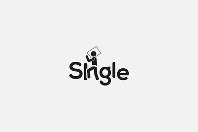 Single Logo alone black bolster pillow branding clever logo concept creative logo creativity graphic design illustra illustration logo design meaningful logo minimal single boy single logo sleep sleeping boy smart top
