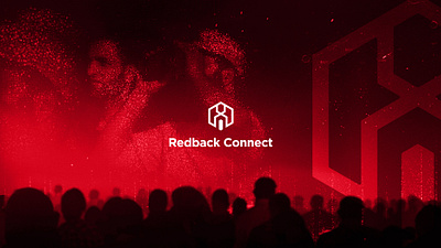 Redback Connect brand brand identity branding conference connect corporate graphic design hex hexagon logo logo design logo redesign logomark modern rebrand red redback redback connect redesign spider