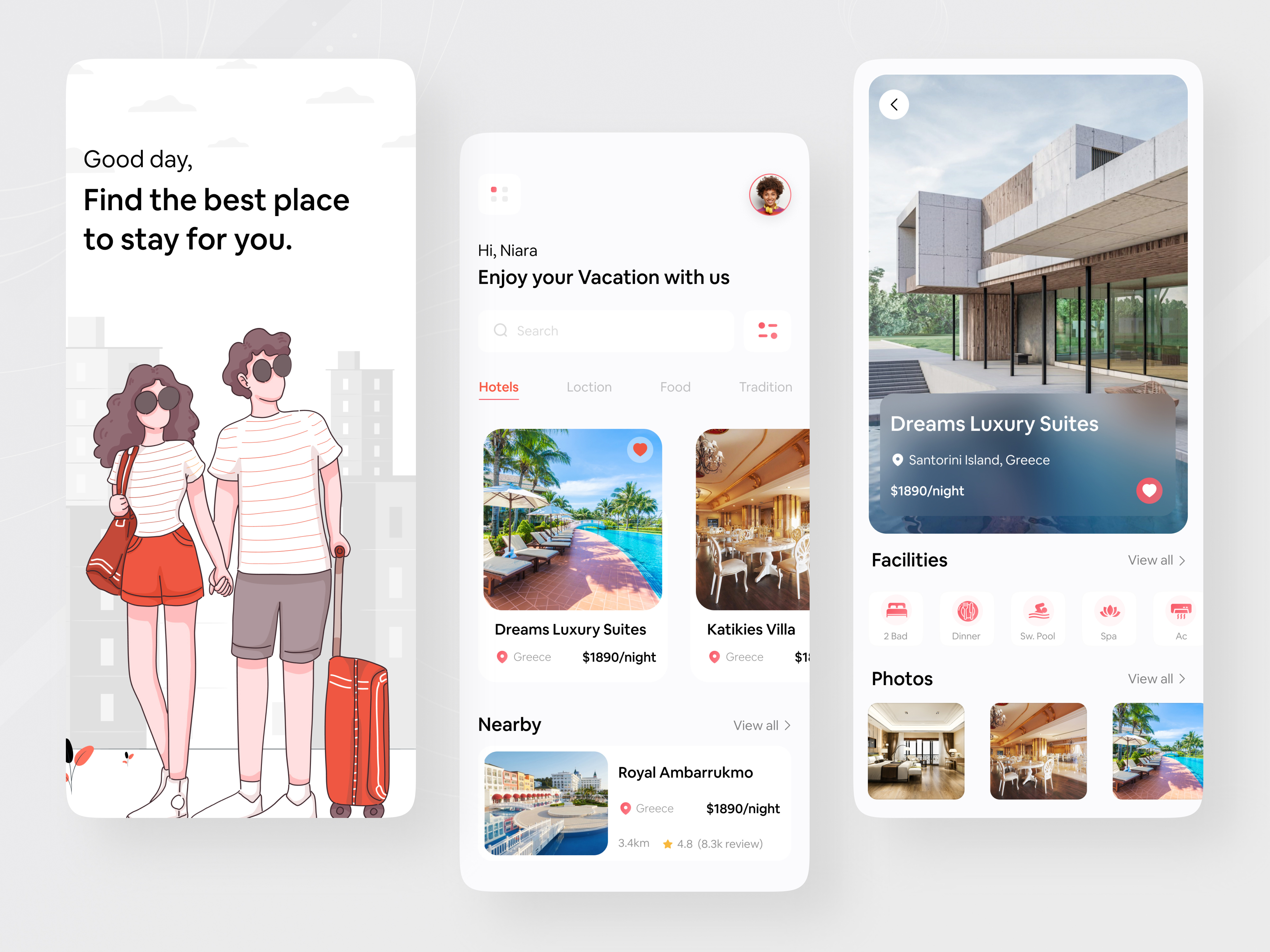 Example of Minimal Mobile App Design Service
