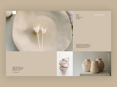 Pottery - concept art branding concept design designer elementor figma graphic design minimalism ui uidesigner uiux ux uxdesigner web webdesign webdesigner website wordpress