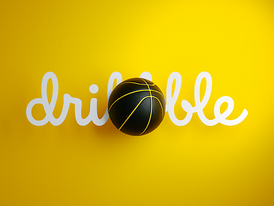 💛 🏀 3d basketball illustration
