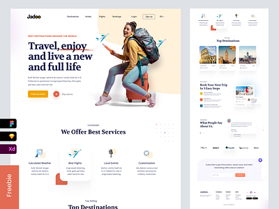 Web design : Travel Agency Landing Page design home page homepage landing landing page landingpage web webdesign website website design