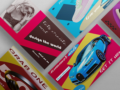 social media advert and post brand style guide branding brochure business car post catalogue design facebook cover fashion fb ad flyer graphic design instagram post photoshop prints sneaker design social media post web banner youtube thumbnail
