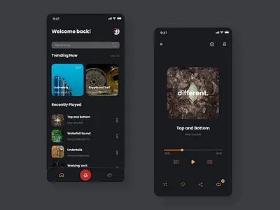 Flexmusic App Design branding graphic design mobile app music ui ui design