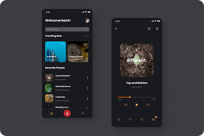 Flexmusic App Design branding graphic design mobile app music ui ui design