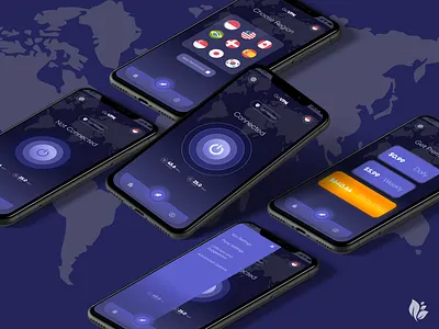 GoVPN animation app branding design graphic design illustration logo ui ux website